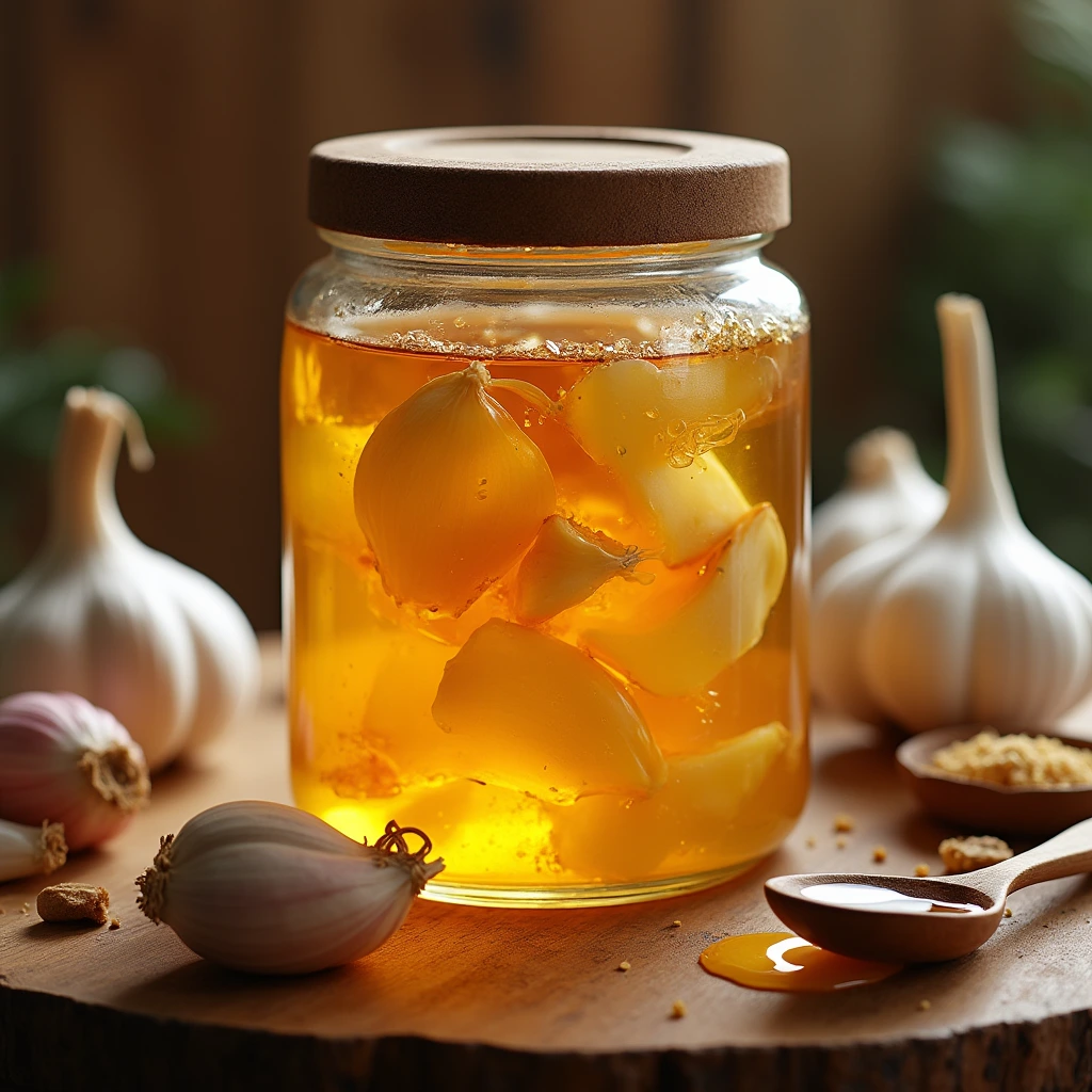 Fermented Garlic Honey