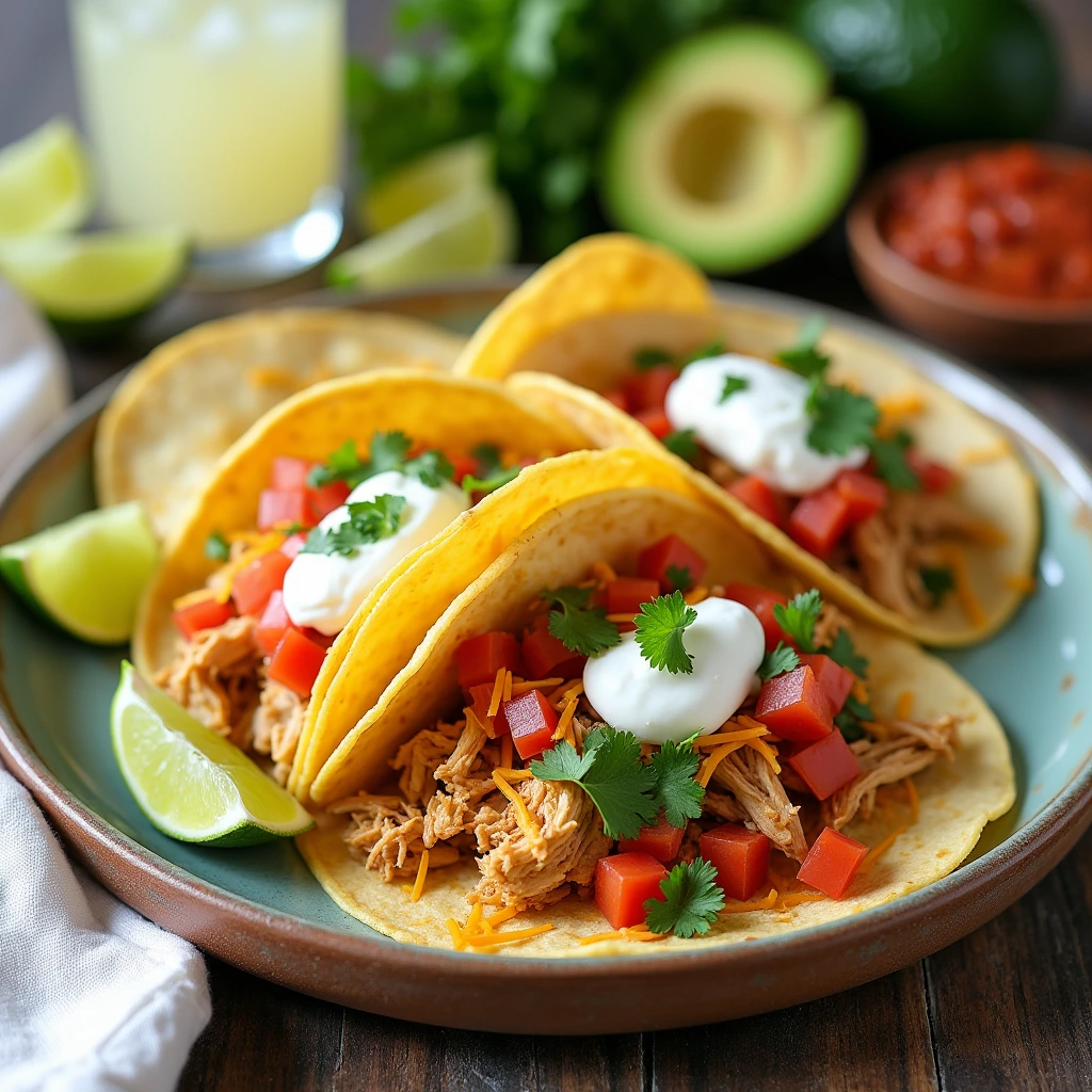 Instant Pot Chicken Tacos