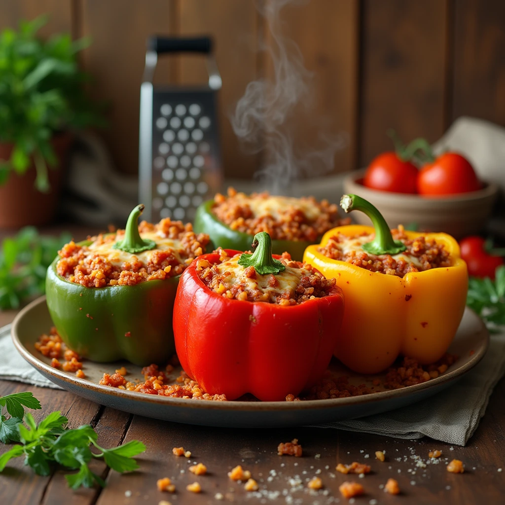 Old-Fashioned Stuffed Bell Peppers