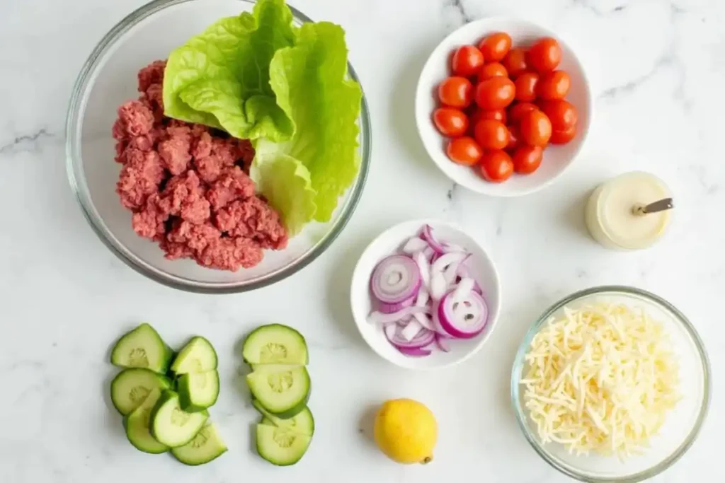 Burger Bowl Recipe Ingredients