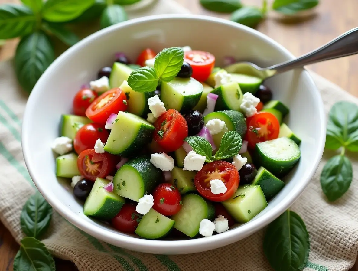 Mediterranean Cucumber Salad