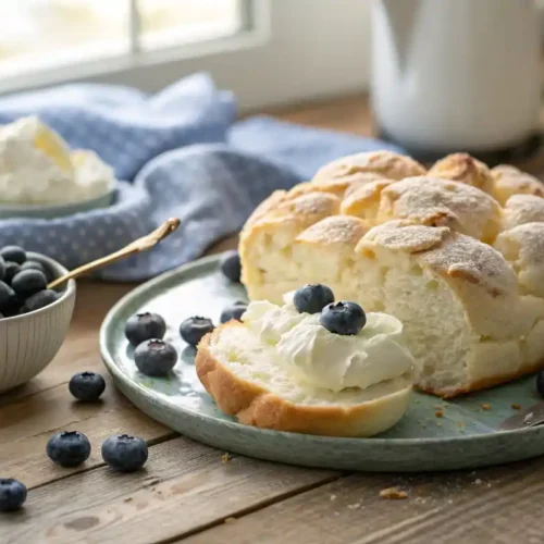 Easy Fluffy Cottage Cheese Blueberry Cloud Bread