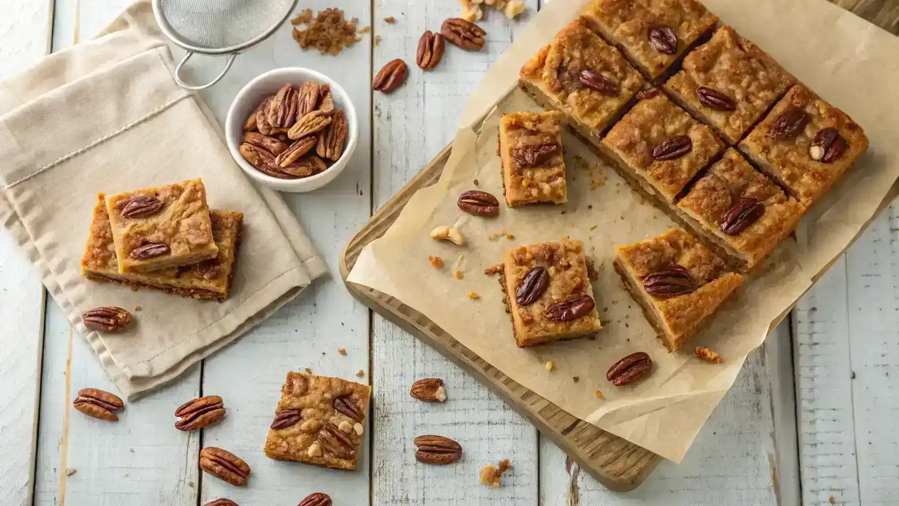 Lazy Girl Pecan Pie Bars
